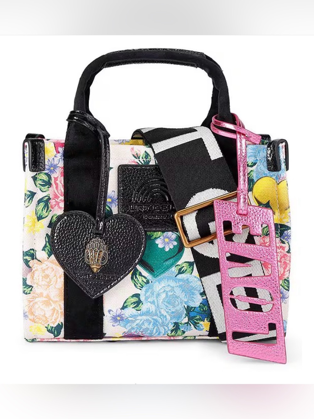 Kurt Geiger London XS Southbank Mini Tote Crossbody – Floral Print – NWT